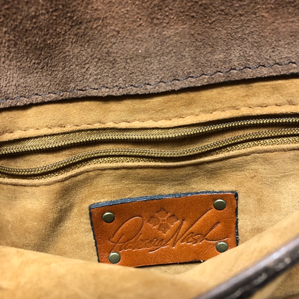 PATRICIA NASH Beaumont Distressed Vintage Collection leather crossbody b… - Picture 4 of 15